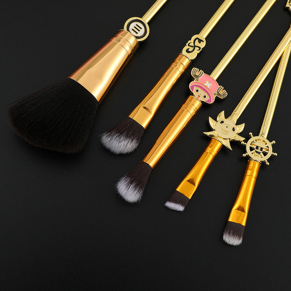 One Piece Anime Surrounding Luffy Chopper Skull Cool Loose Powder Brush Eye Shadow Brush Makeup Brush Tool Set