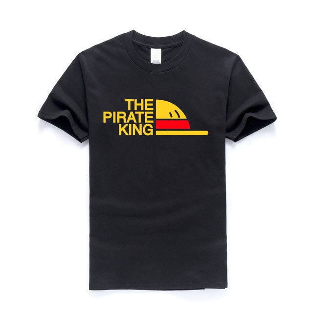 One Piece T Shirt Men The Pirate King T Shirt Mens Luffy Tshirt Summer Tees Japanese Anime Cotton Short Sleeve