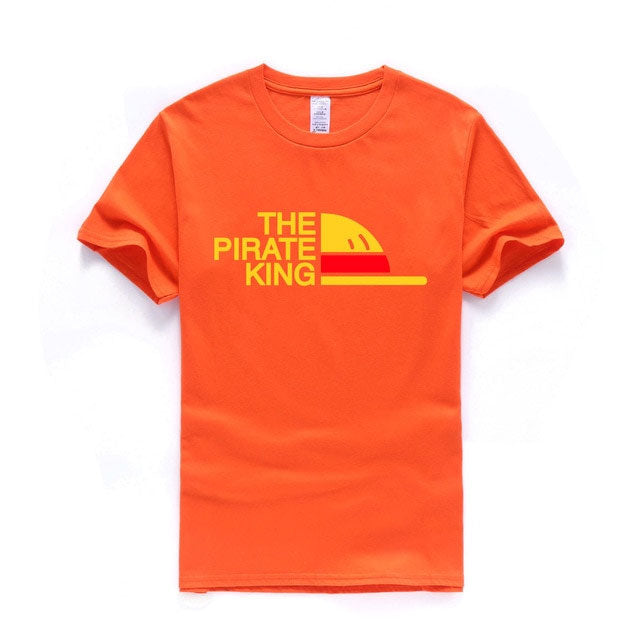 One Piece T Shirt Men The Pirate King T Shirt Mens Luffy Tshirt Summer Tees Japanese Anime Cotton Short Sleeve