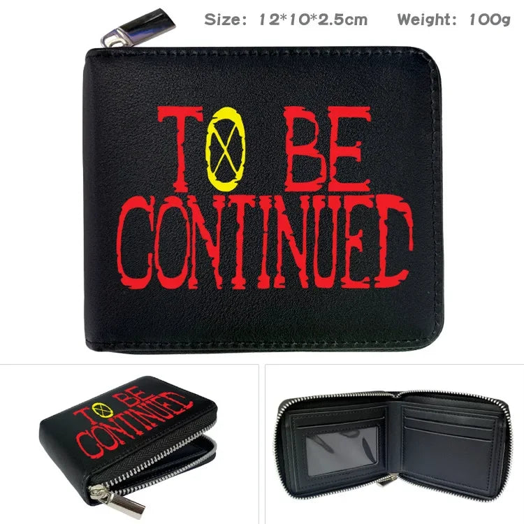 One Piece Wallet Boys and Girls Anime Peripheral Choba Zipper PU Wallet Student Large Capacity Short Folding Wallet Card Bag