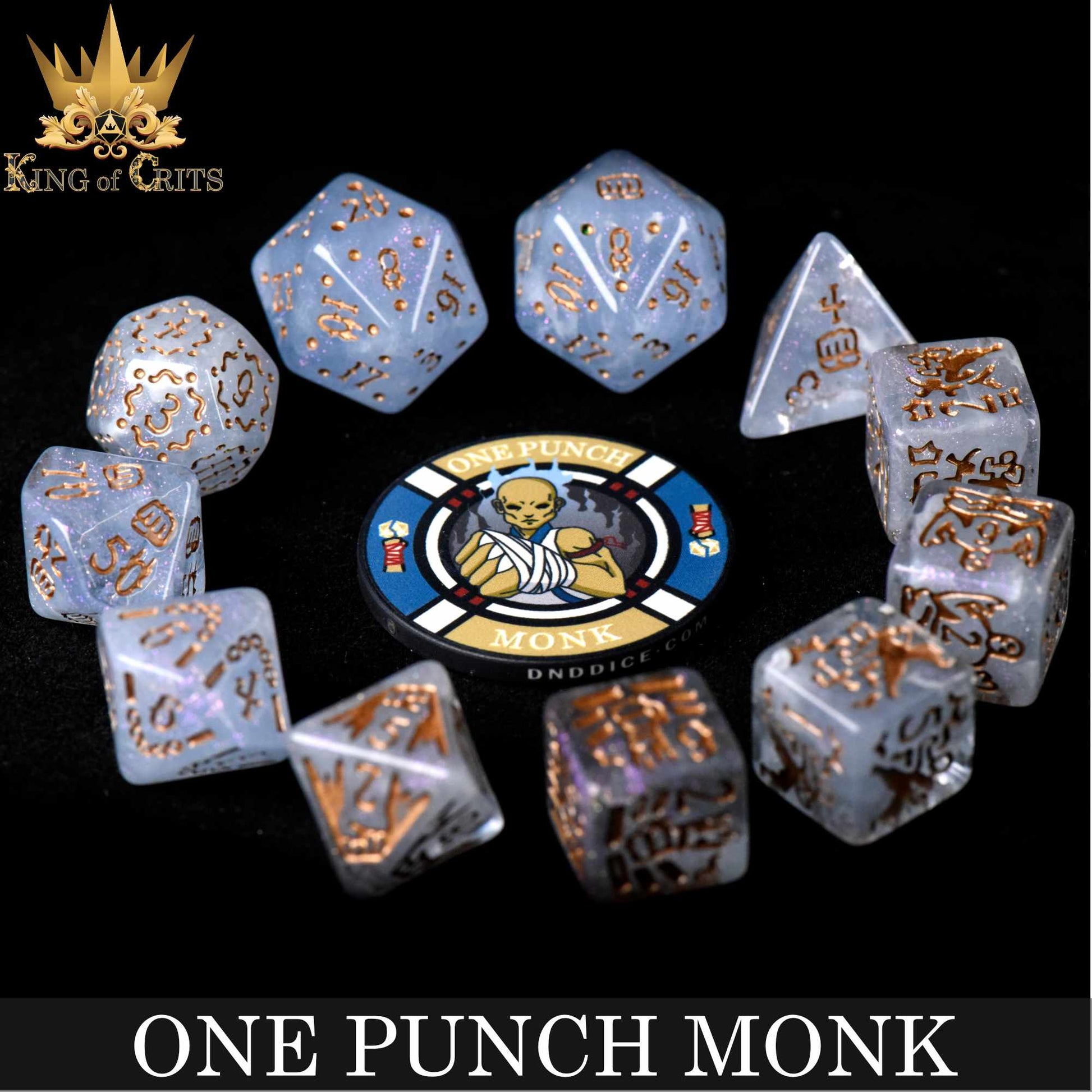 One Punch Monk 11 Dice Set