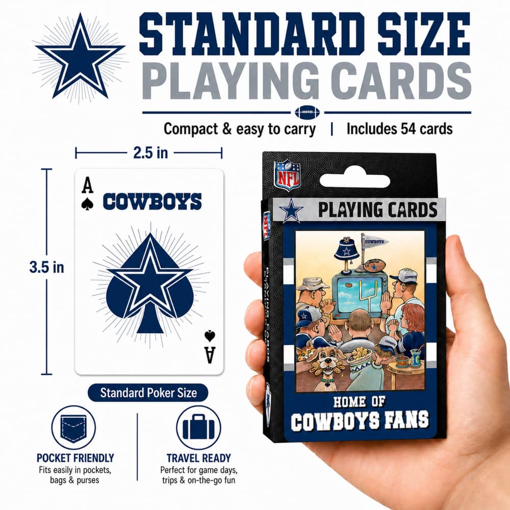 Dallas Cowboys Fan Deck Playing Cards - 54 Card Deck