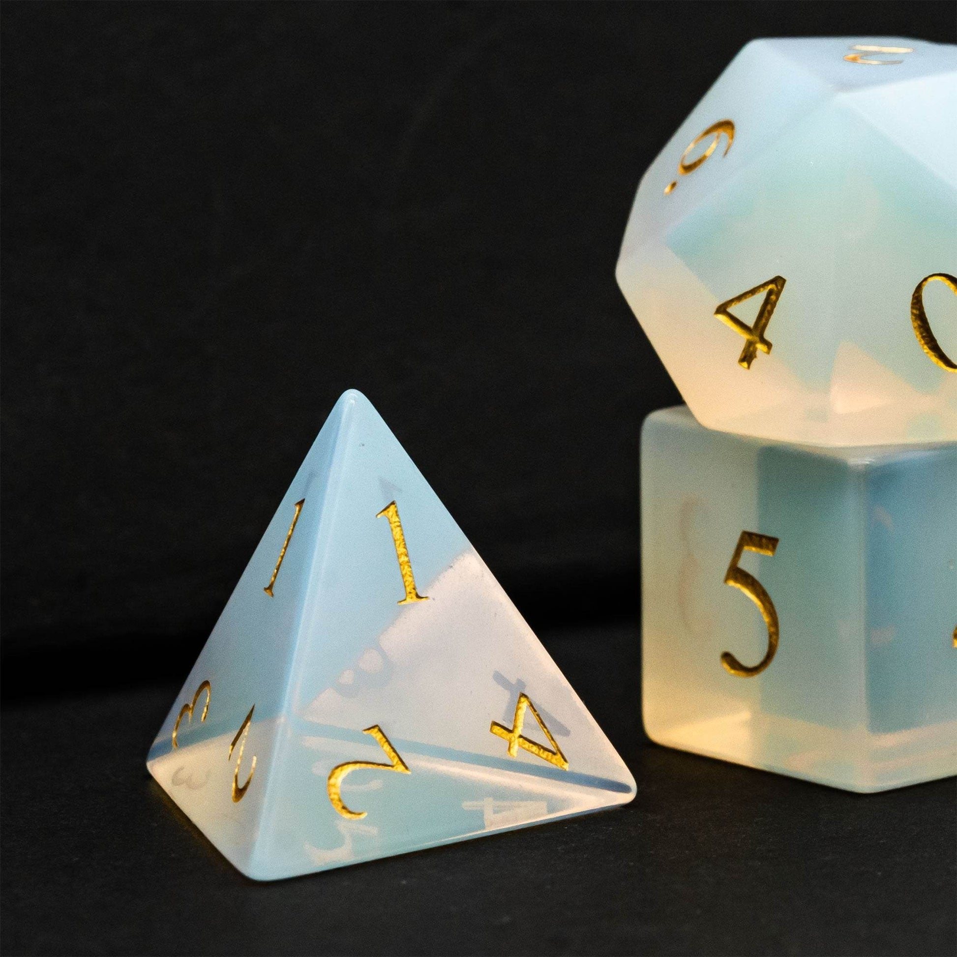 Opalite Gemstone Dice Set - 