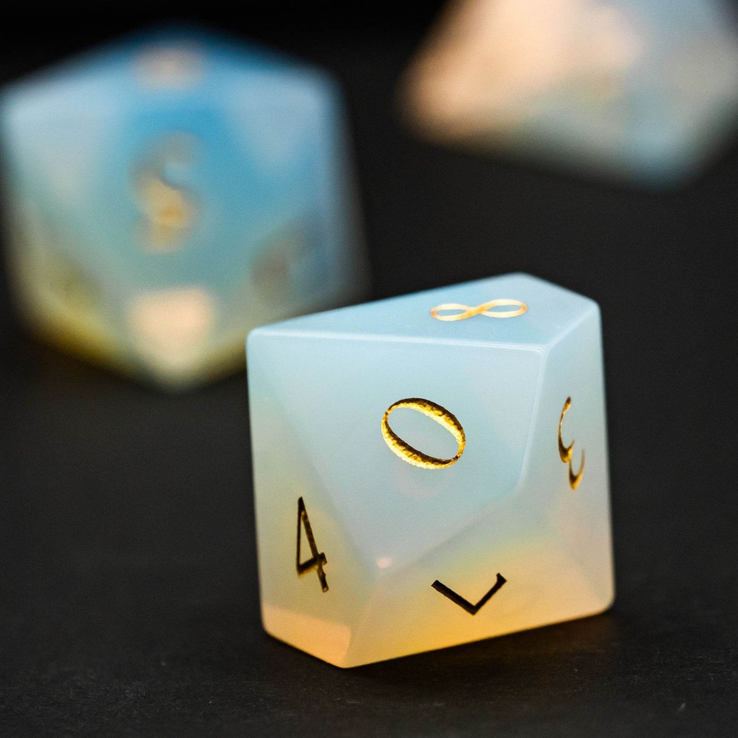 Opalite Gemstone Dice Set - 