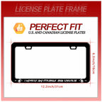 I Myself am Strange and Unusual Stainless Steel License Plate Frame 12.2x6