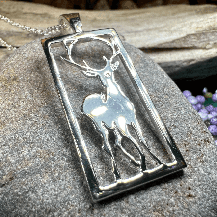 Serene Beauty of the Stag Necklace - 18
