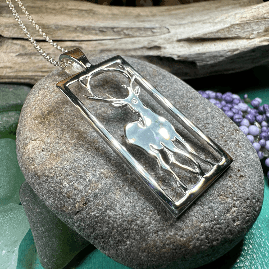 Serene Beauty of the Stag Necklace - 18