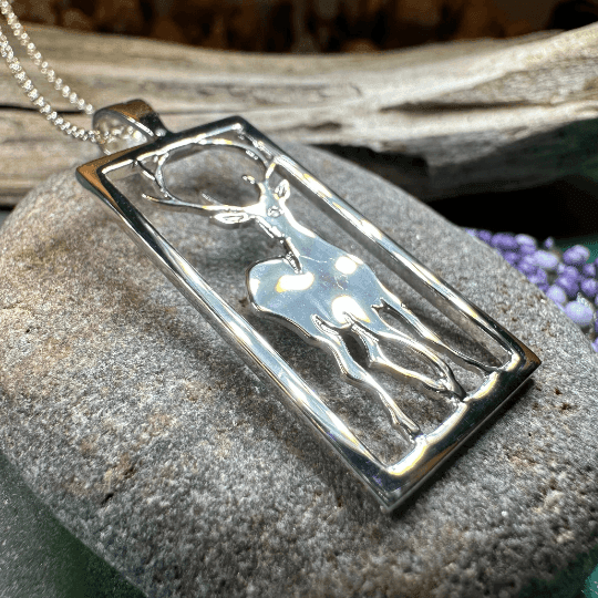 Serene Beauty of the Stag Necklace - 18