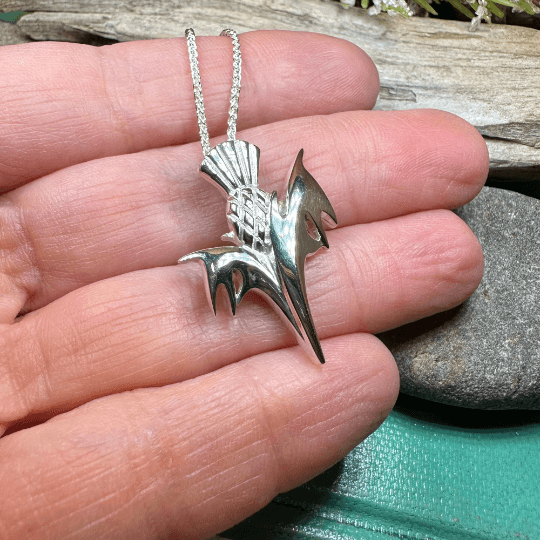 Vyolet Scottish Thistle Necklace - 18