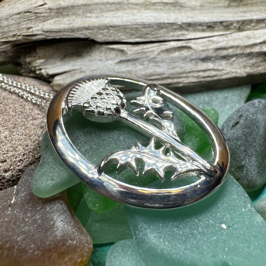 Gaisgeil Scottish Thistle Necklace