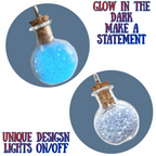Magical pixie dust glow in the dark necklace