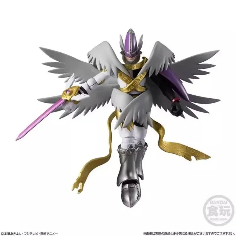 Original Bandai Digimon Adventure Atlur Kabuterimon Metal Garurumon Holy Angemon Box Eggs Assembly Ornaments Figure Models Toys