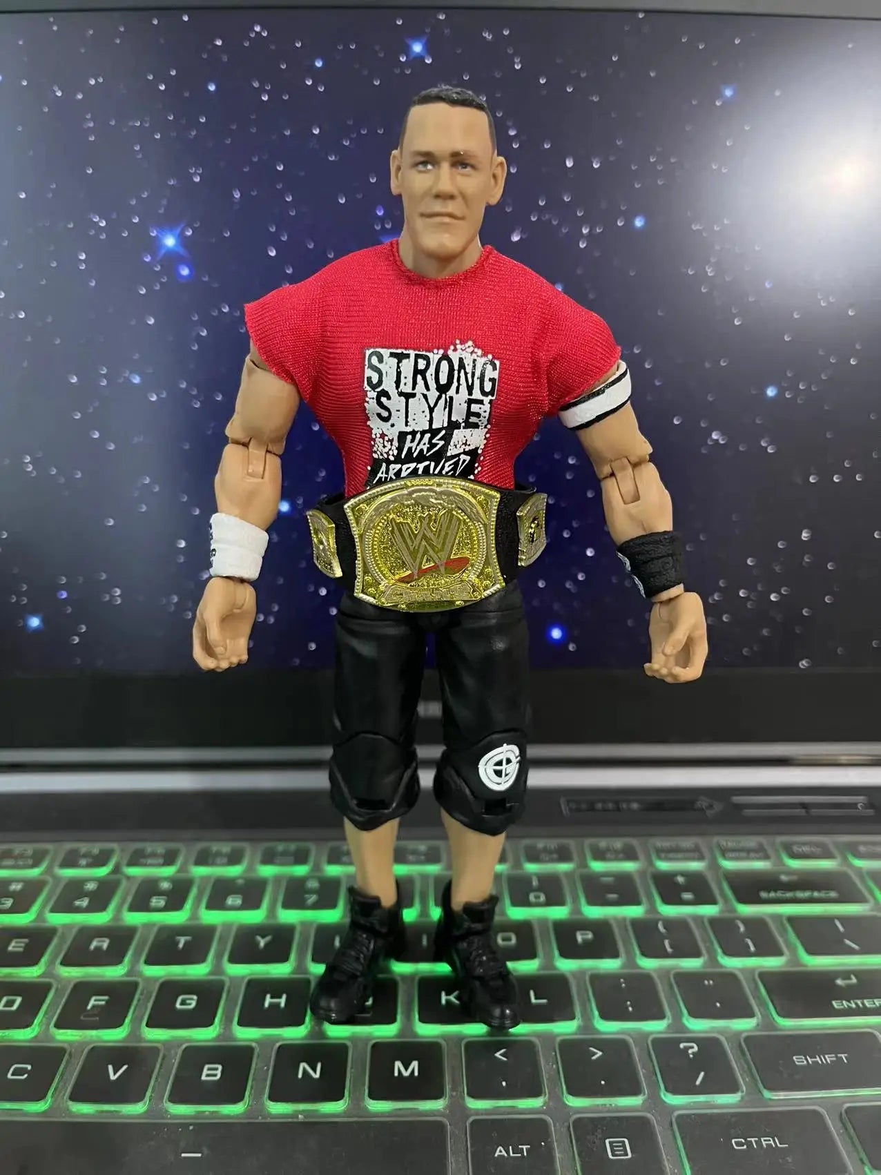 Original DA 6.5'' John Cena MMA/WWE/AEW Stardust Figura Challenge Arena Wrestling Gladiator Moving Figure