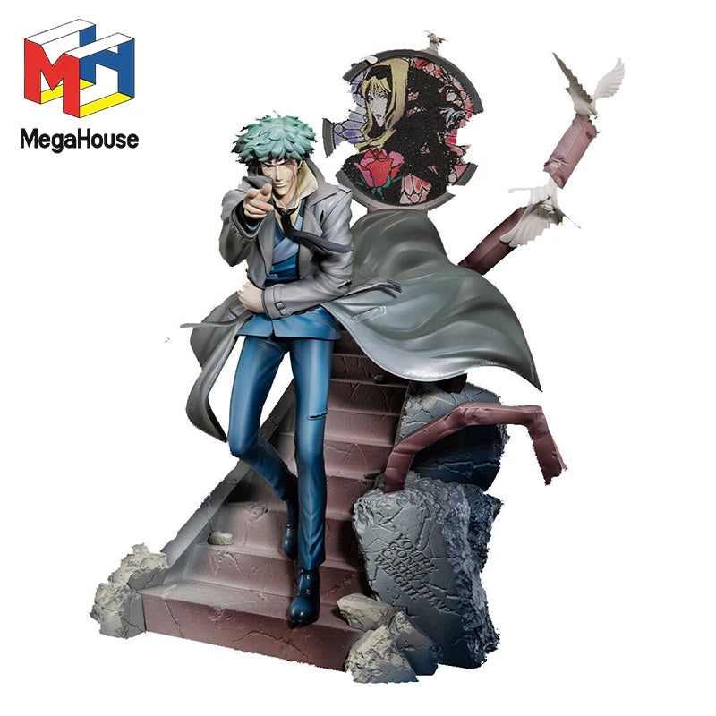 Original Genuine MegaHouse Cowboy Bebop Spike Spiegel Daybreak Collection Model Anime Figure Statuette Ornaments Model Toys