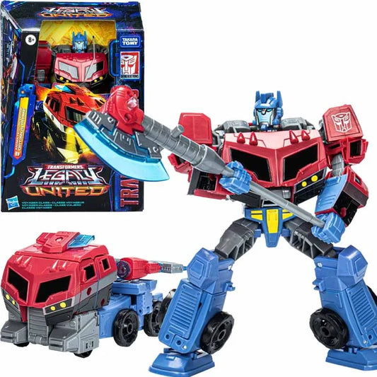 Original Hasbro F8542 Transformers 08 Legacy United Voyager Animated Optimus Prime Action Figure Model Toy for Children