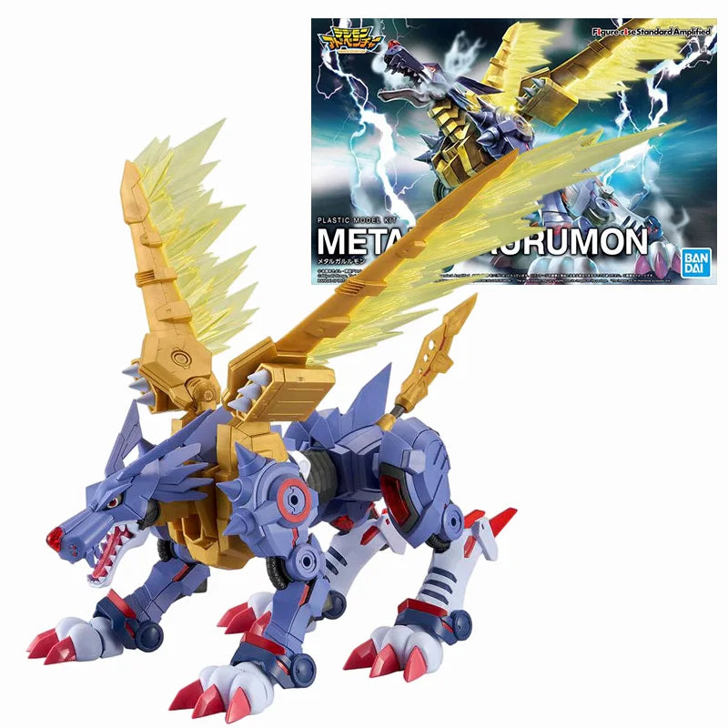 Original In Stock BANDAI Figure-rise Standard Anime Digimon Omegamon Garurumon Angemon Alphamon War Greymon Figure Action Model