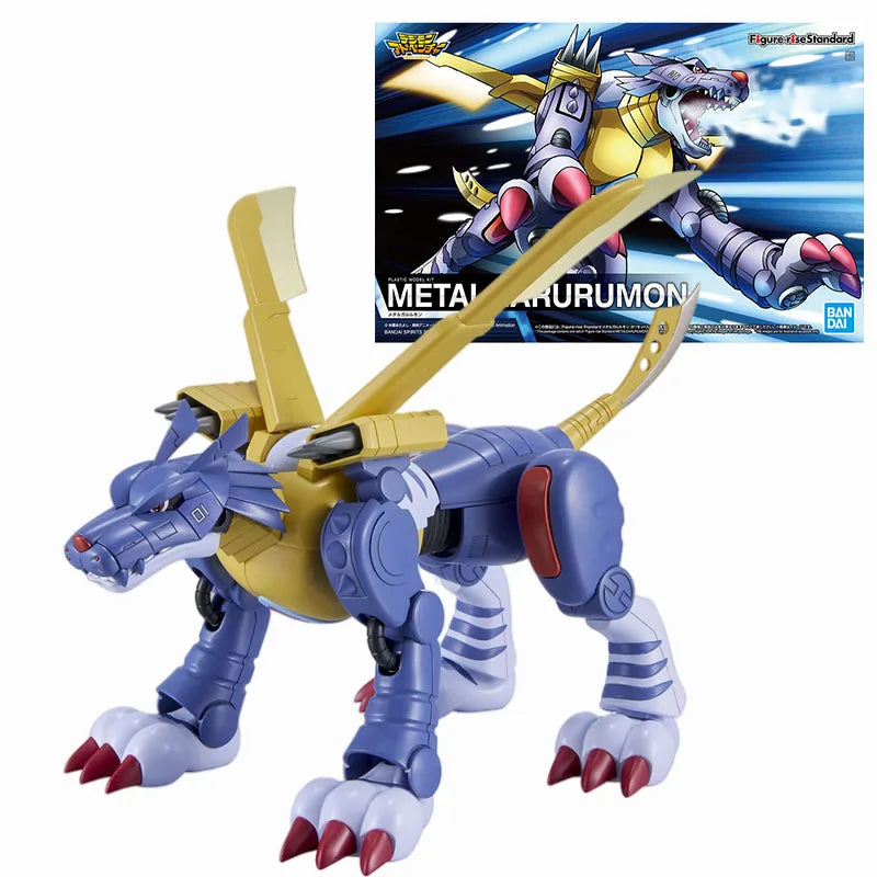 Original In Stock BANDAI Figure-rise Standard Anime Digimon Omegamon Garurumon Angemon Alphamon War Greymon Figure Action Model