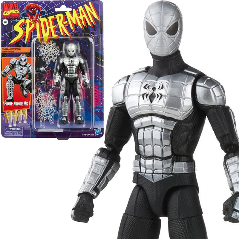 Original Spider-Man Retro Marvel Legends Spider-Armor MK I 6-Inch Action Figure toys for children with box