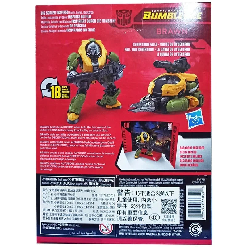 Original Takara Tomy Hasbro Transformers Studio Series SS80 Brawn Transformers Classic Movie Series Toys Transformers Toys