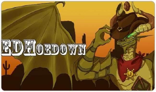 Elder Dragon Hoedown Playmat - Standard Playmat / Text / Plain
