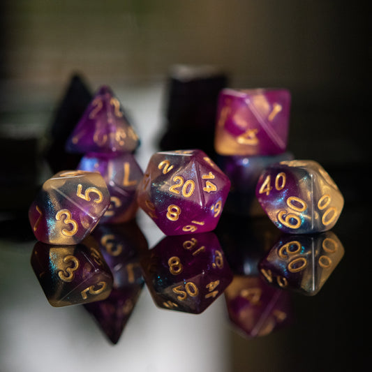 Orion Nebula Acrylic Dice Set