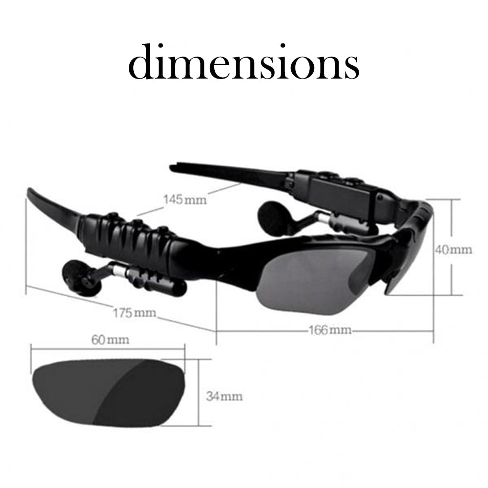 Outdoor Polarized Light Sunglasses and Wireless Bluetooth Headset Portable Glasses Headset