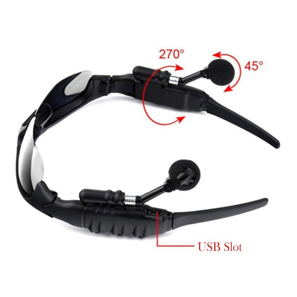 Outdoor Polarized Light Sunglasses and Wireless Bluetooth Headset Portable Glasses Headset