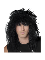 Black 80's Hair Band Wig