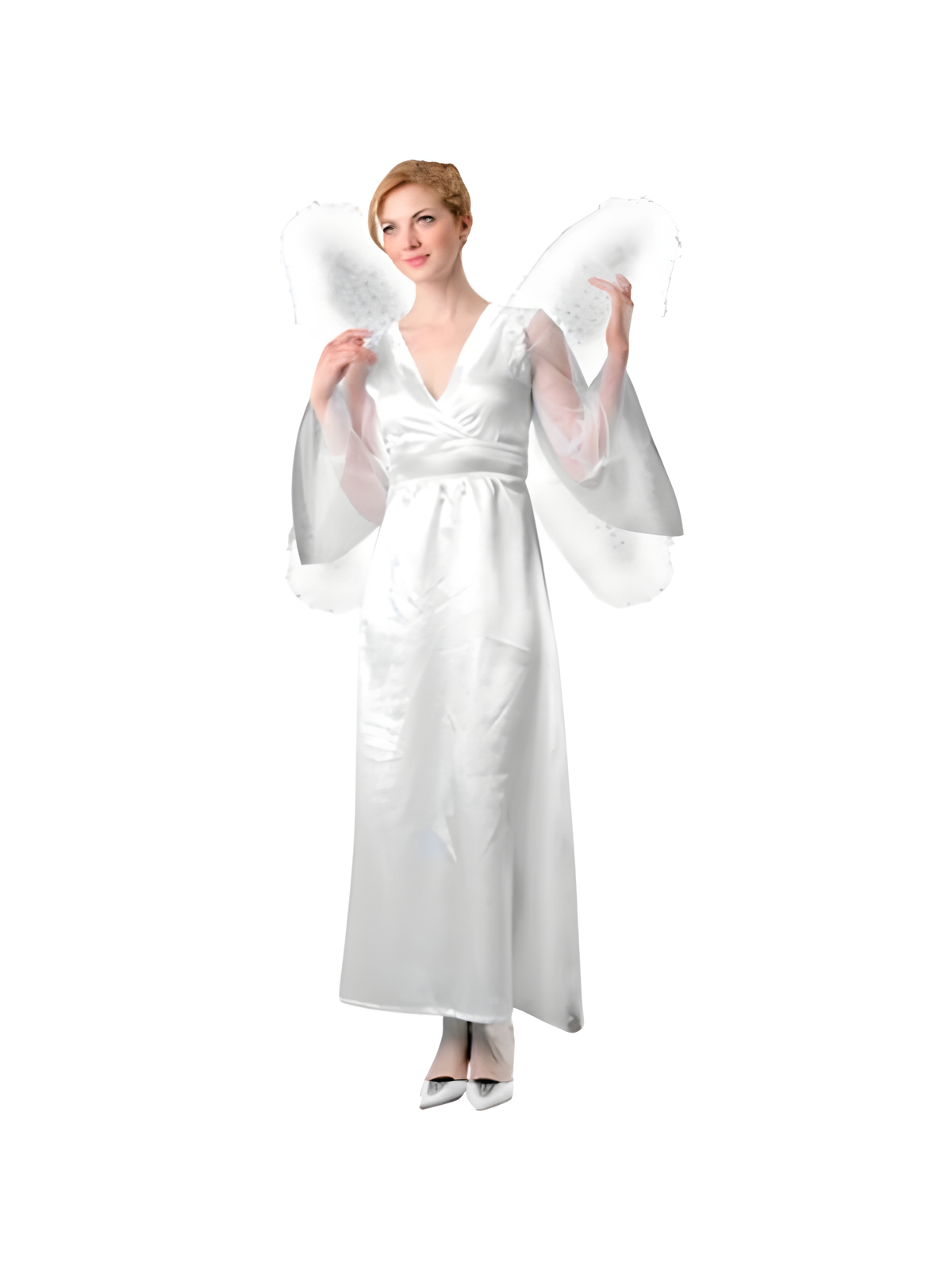 Adult White Marabou Butterfly Wings