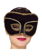 Black Scarlet Venetian Eyemask