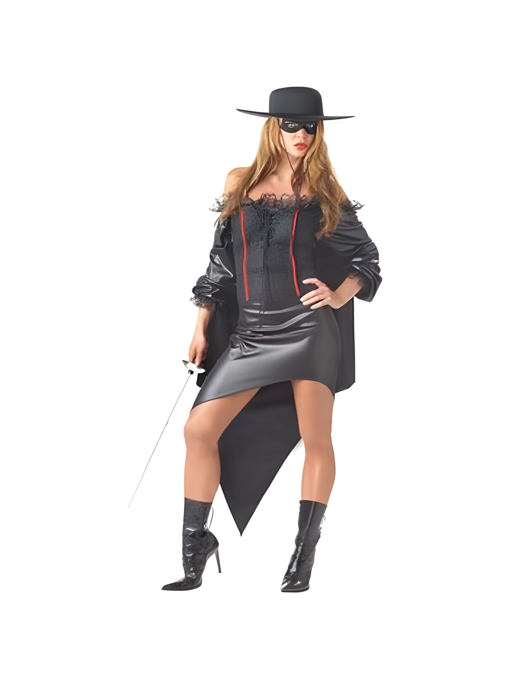 Plus Size Zorro Girl Adult Costume, Halloween
