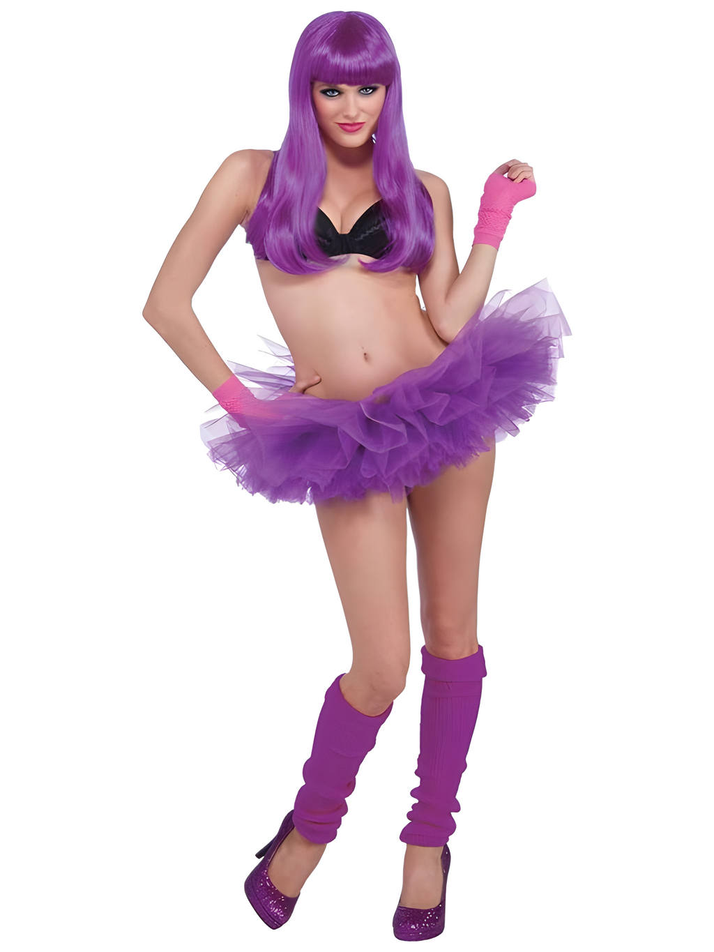 Forum Novelties Women's  Purple Neon Adult Costume Tutu