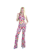 Adult Psychedelic Disco Girl Costume