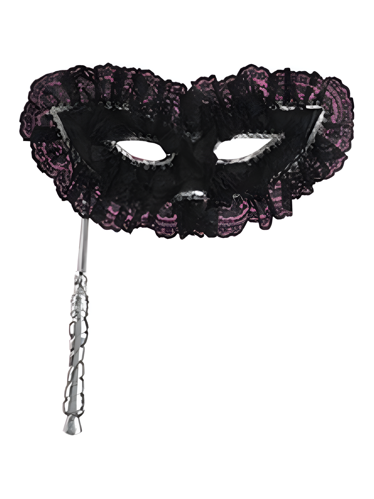 Lace Black Harlequin Eye Mask