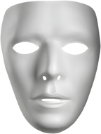 Blank Drama Male Mask
