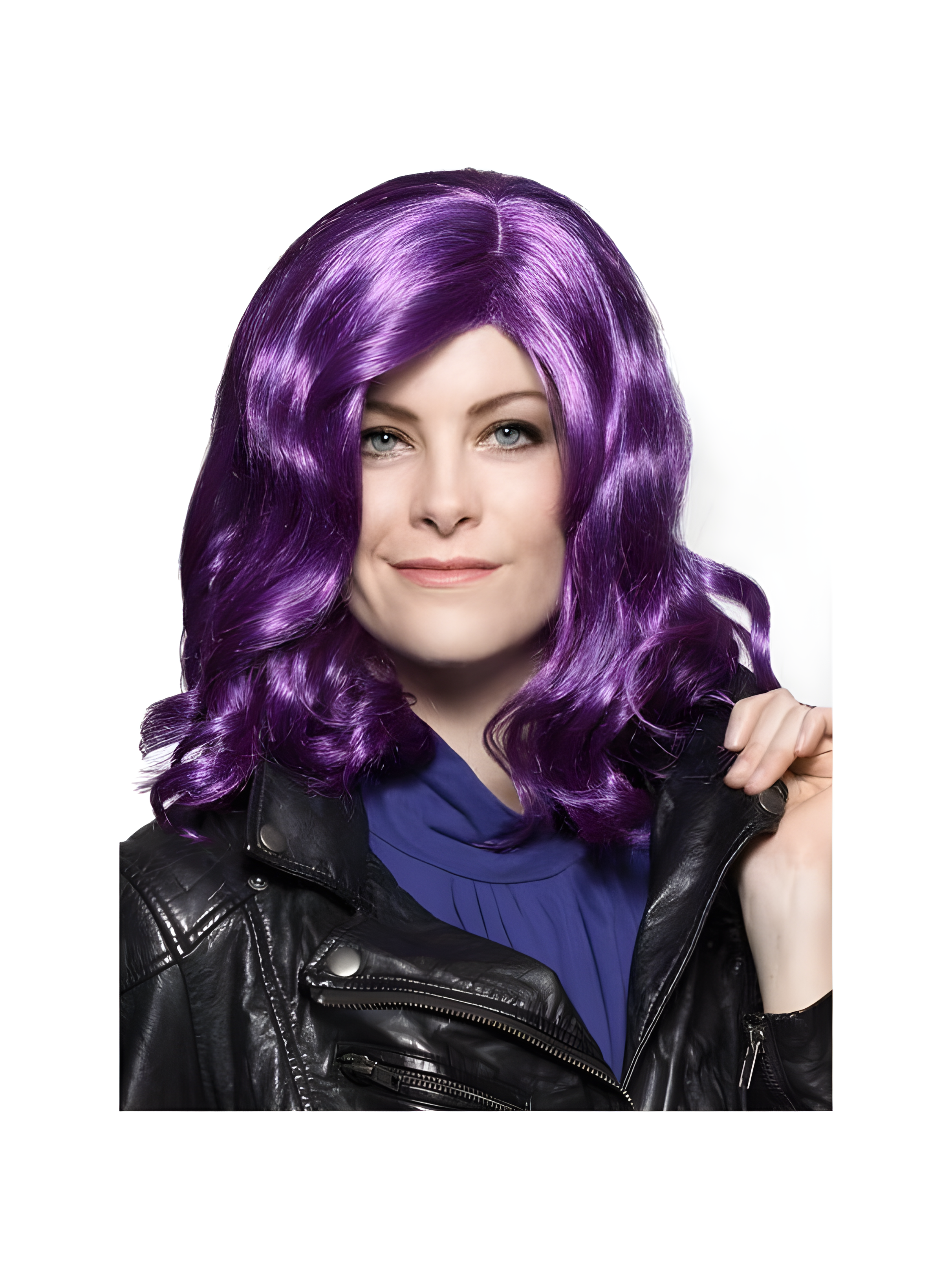 Women's Mal Purple Long Hair Wig
