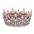 Oval Stone Accented Pageant Crown Tiara