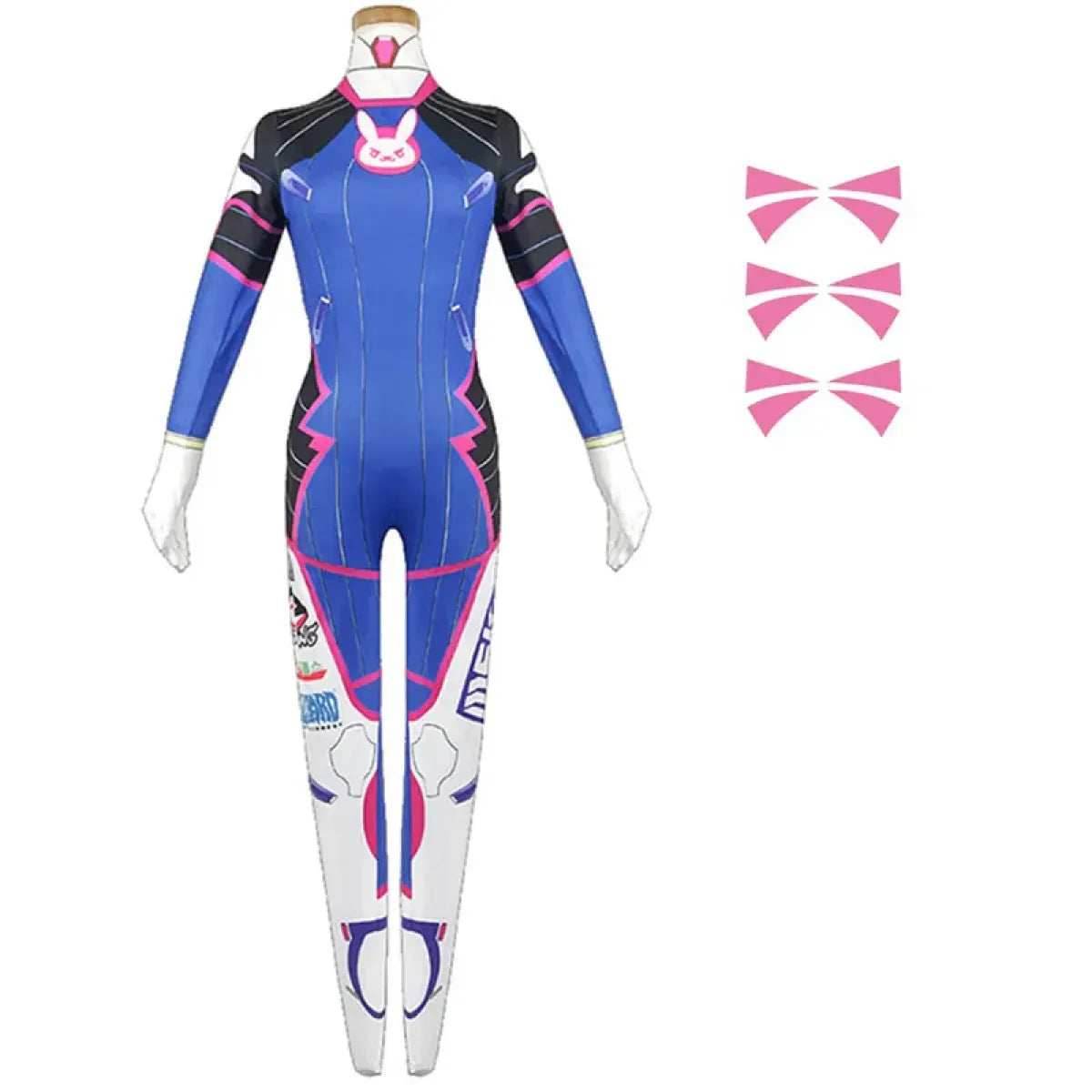 D.Va Cosplay Costume - Overwatch Bodysuit - style A / XS