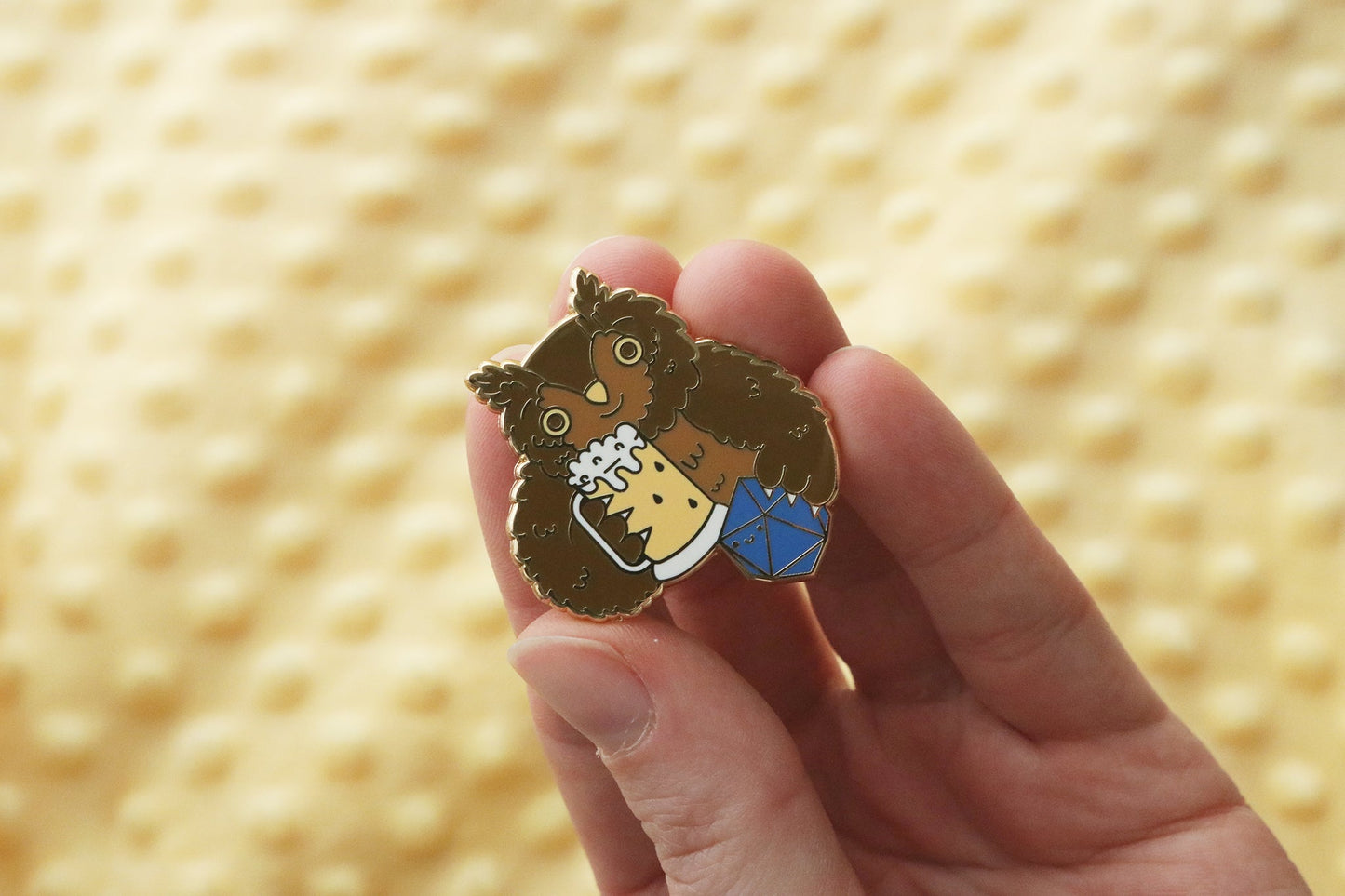 Owlbear Ale Enamel Pin
