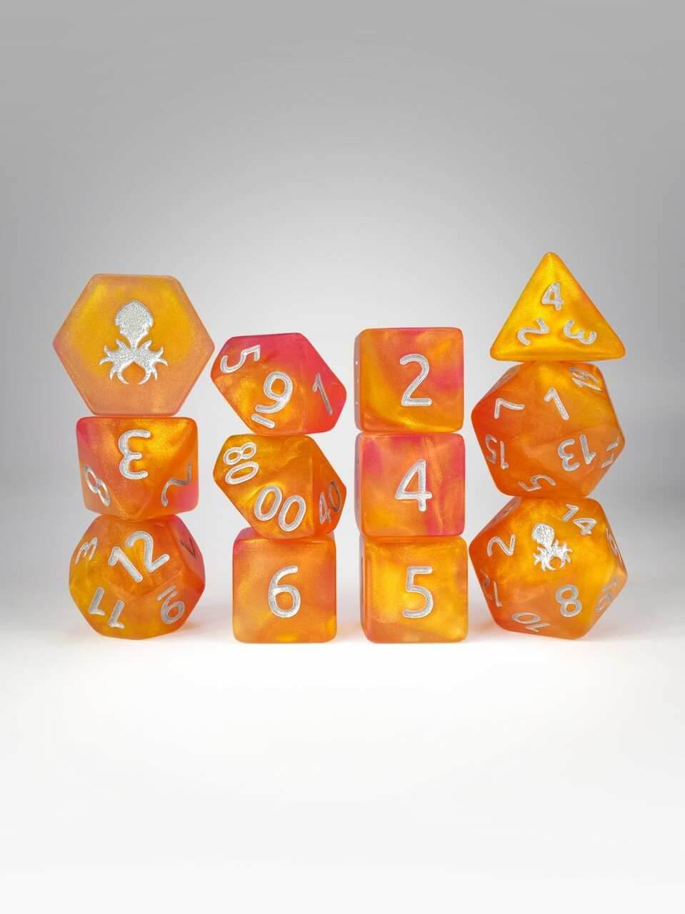 Kraken PRAWJECT 12 pc Acrylic TTRPG Dice Sets - PRAWJECT:23
