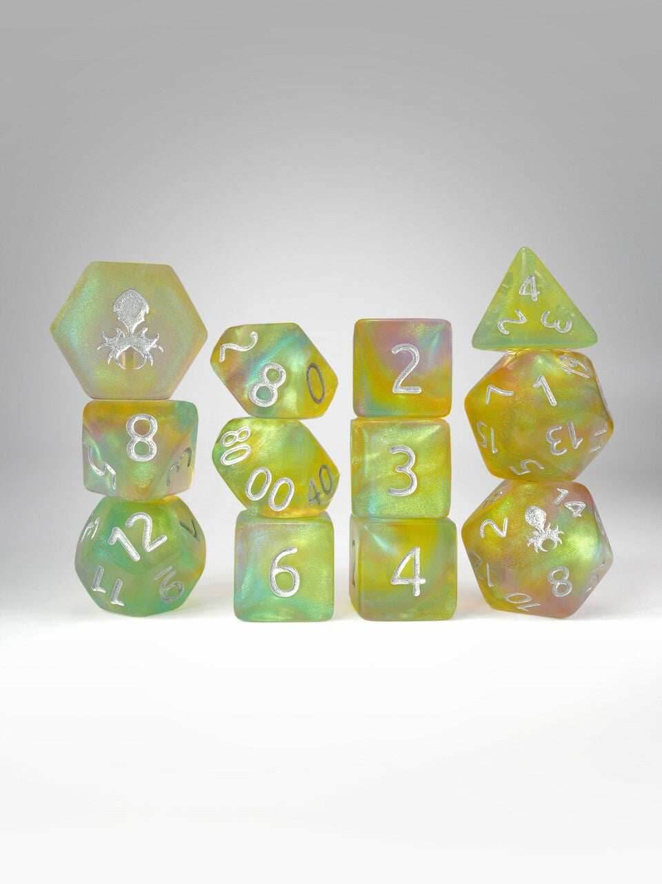 Kraken PRAWJECT 12 pc Acrylic TTRPG Dice Sets - PRAWJECT:30