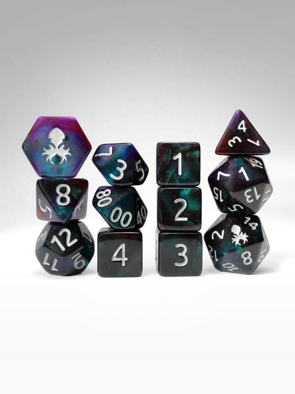 Kraken PRAWJECT 12 pc Acrylic TTRPG Dice Sets - PRAWJECT:38