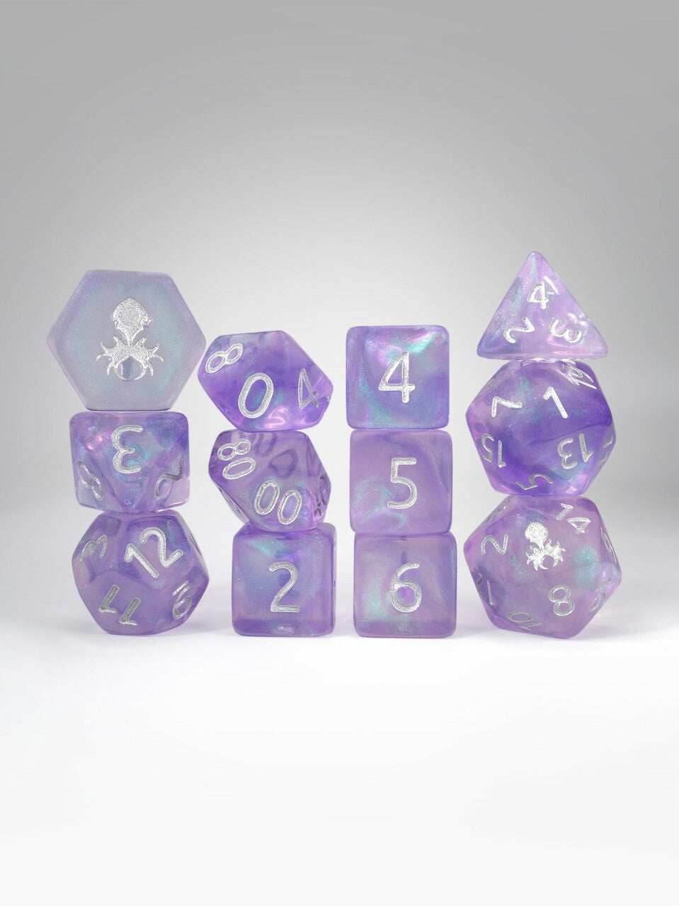 Kraken PRAWJECT 12 pc Acrylic TTRPG Dice Sets - PRAWJECT:40