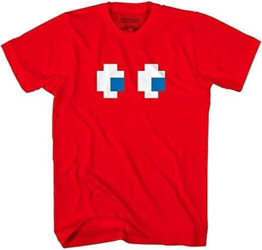 Pac-Man Shadow Face Video Game Shirt - XS / Red