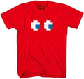 Pac-Man Shadow Face Video Game Shirt - XS / Red