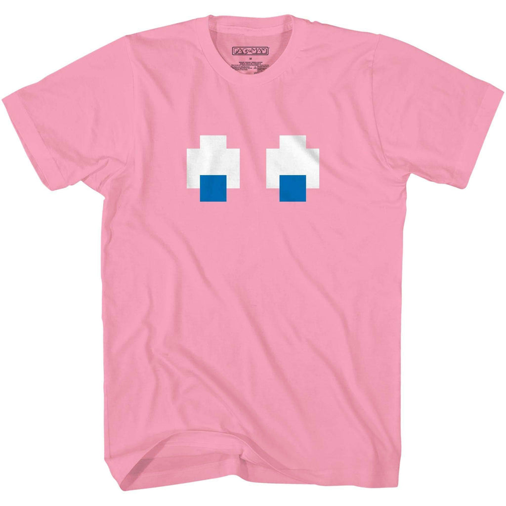 Pac-Man Shadow Face Video Game Shirt - XS / Pink