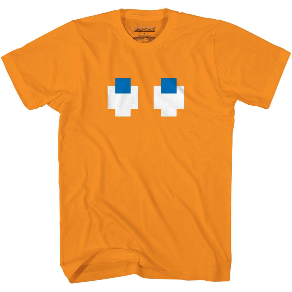 Pac-Man Shadow Face Video Game Shirt - S / Orange