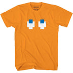 Pac-Man Shadow Face Video Game Shirt - S / Orange