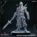 Palace Guard Spearman: Sculpt 1 (Male Human Fighter) - 