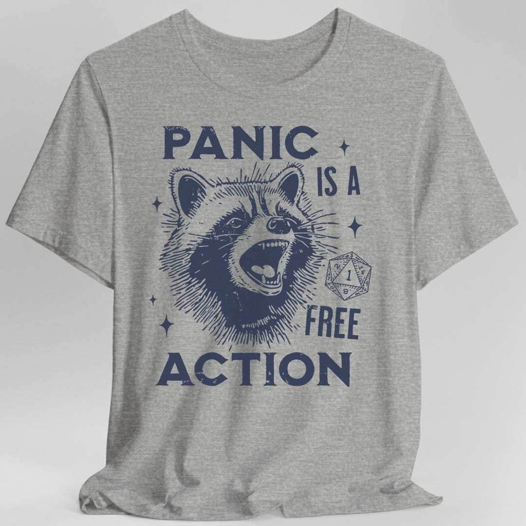 Panic Is A Free Action Shirt - Sport Grey / S
